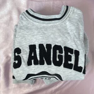 Gray Los Angeles Crewneck Sweater